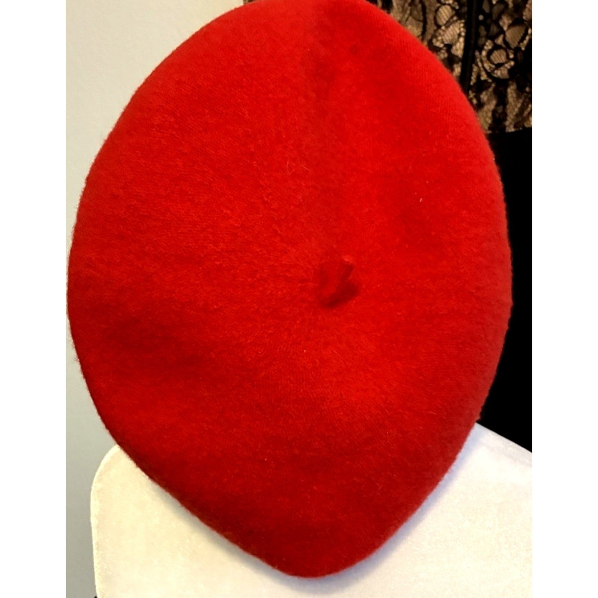 8469 100% Wool Bright Red Beret Hats For Women Men,classic French Women Beret French Barret Artist Hat Solid Color Classic  main image 3