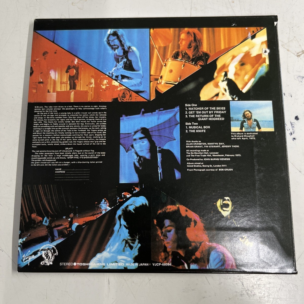 Genesis Live Cd Japan Mini Lp 1999 VJCP-68094 | eBay