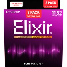 Elixir 16538X 80/20 Bronze NANOWEB Acoustic G...
