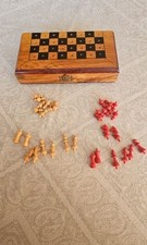 jeu d'échec de voyage en bois