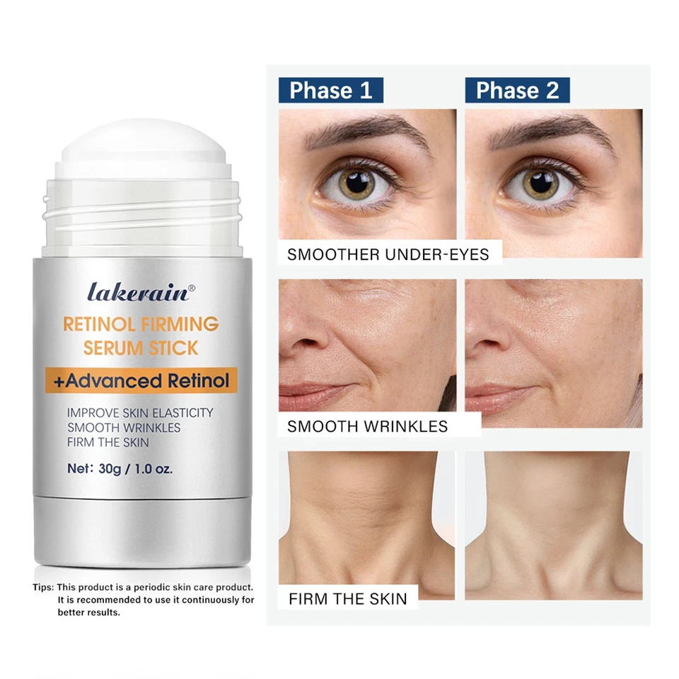 Retinol Firming Serum Stick Anti Aging Eye Face Wrinkle Smoothing Moisturizing - Image 3 of 4