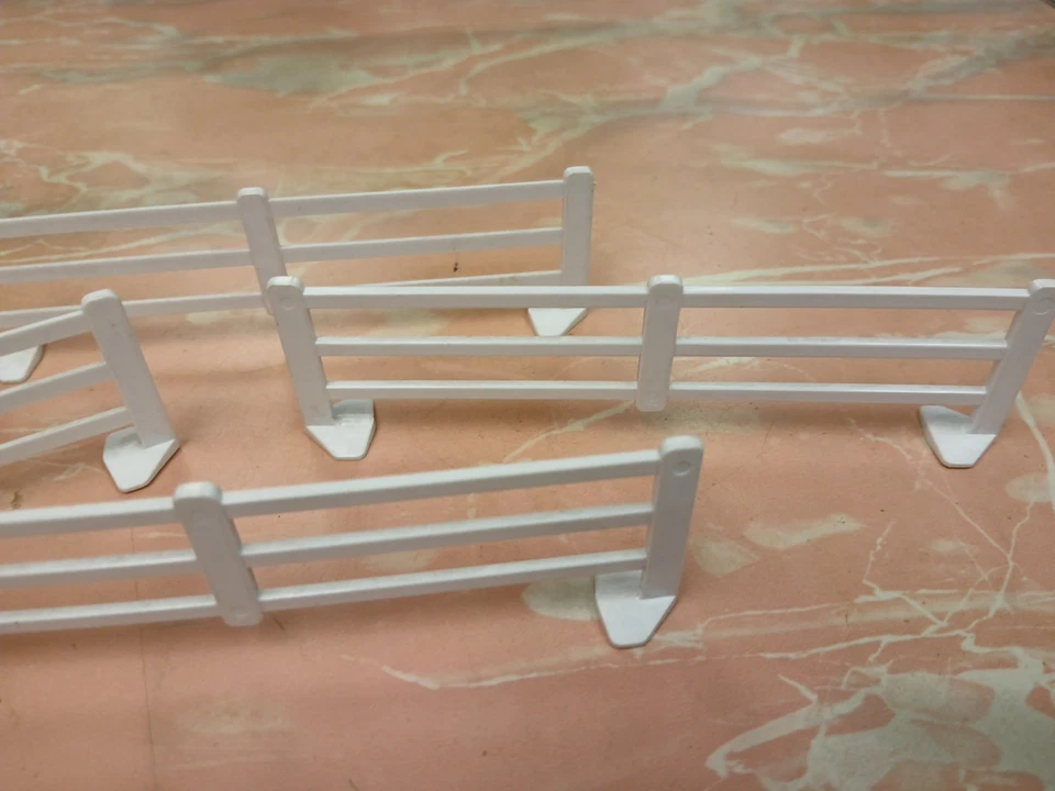 Lote de 4 piezas de valla de arte Ohio de Farm Playset años 60 Wargaming Terrain 5x1 3/8 Foto 3 de 3