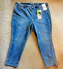 Rewash Real Curvy Blue Jeans High Rise Women’s Size 24W Pull-On Stretch Denim