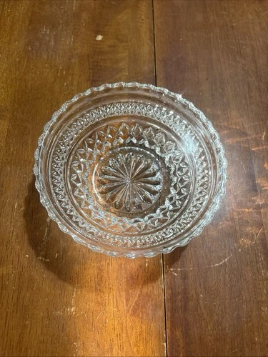 Wexford Clear by Anchor Hocking Vintage 5 1/2" Pressed Glass Fruit Dessert Bowls