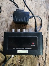 Speco Technologies VIDDIST CCTV Video Distribution Amplifier 1x4 BNC Out DC/AC