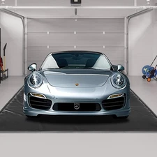 MOPHOTO Containment Garage Floor Mat Under Car HeavyDuty WaterproofGarage Carpet