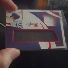 Panini 2020 Immaculate Collection Nick Solak Clutch Rookie Relic #CR-NS Rangers