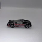 Vintage 1983 Hot Wheels Crack-Ups Super X Sport Crasher Diecast Car Black / Neon