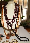 Atq/Vtg 15Pc FASHION JEWELRY LOT Garnet & Glass Beads~Coro~Carolee~JILCO~Italy — photo 3