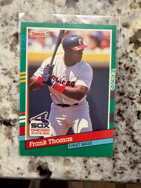 Frank Thomas #477 Baseball Cards 1991 Donruss trading card — raw and PSA graded price guide