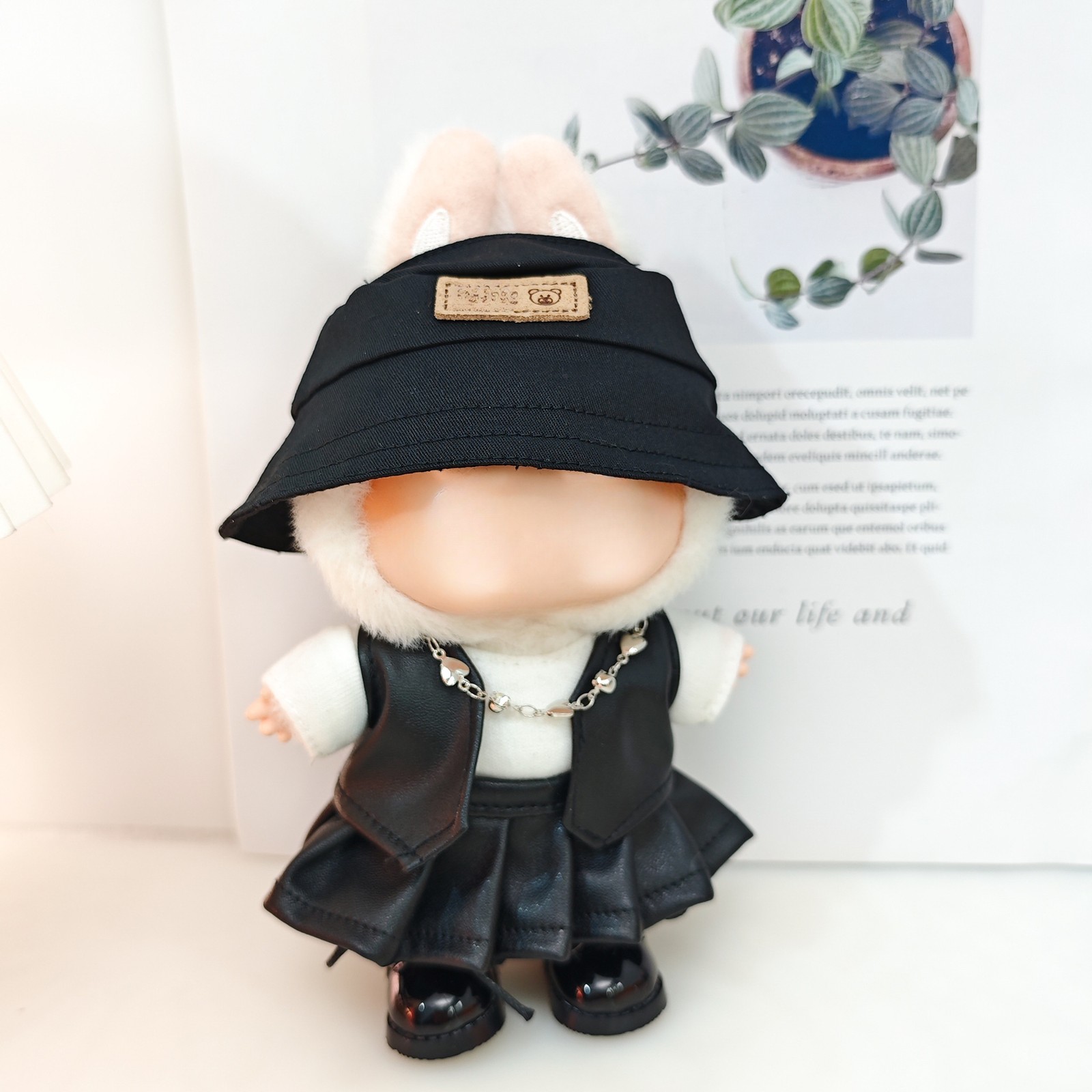 Labubu 17cm Doll 8-Piece Skirt Outfit Set with Accessories  