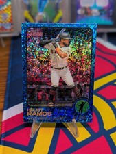 2022 Topps Heritage High Number - Heliot Ramos #643 Chrome Blue Sparkle (RC)