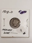 1918D MERCURY HEAD U.S. DIME Z857-58