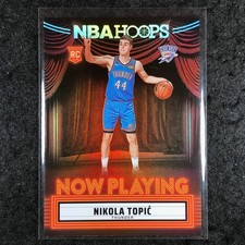 2024-25 Hoops NIKOLA TOPIC Now Playing Rookie Holo #10