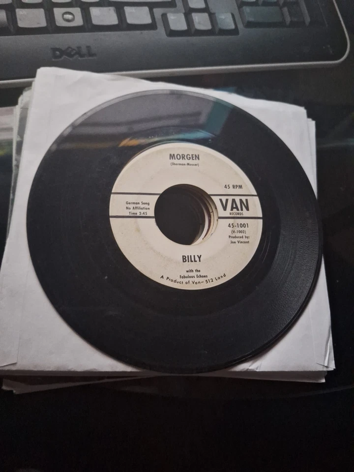 BILLY W/ The Fabulous Echoes "Road Runner/Morgen Van 45 1001 Rare Garage Foto 2 de 2