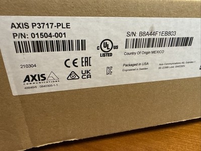 AXIS P3717-PLE
