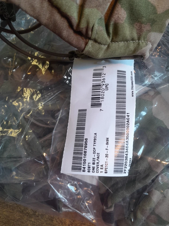 Army Surplus Military Camouflage FACE COVER MASKS New In Package Type II - Image 3 of 4