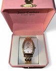 Juicy Couture Women’s Rose Gold Tonneau Quartz Watch Pink Dial Bracelet w/Box — photo 1