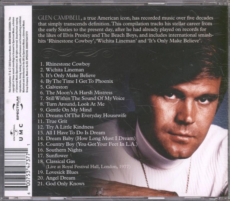 Glen Campbell Gentle On My Mind: Das Beste Von Glen Campbell CD Europa Universal - Bild 2 von 3