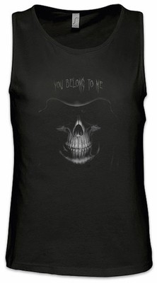 Grim Reaper I Herren Tank Top Death Skeleton Scythe Hood Skull Schädel
