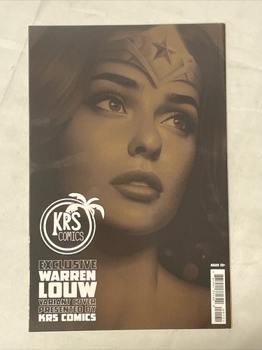 WONDER WOMAN: SCHWARZ und GOLD #1 WARREN LOUW TRADE DRESS VARIANTE - Bild 2 von 2