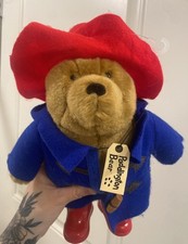 Vintage 2005 Paddington Bear Plush with Red Boots Suitcase Augusta du Bay Paris