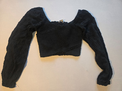 American Eagle Girls Top Size XXS Black