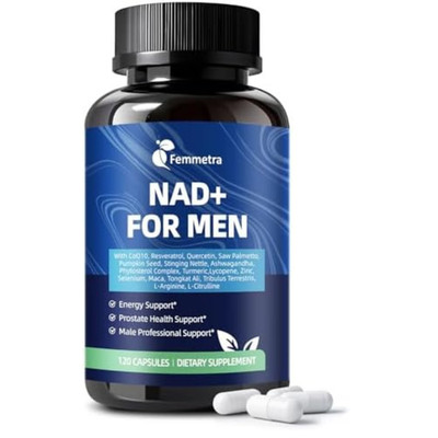 Boostiva NAD+ Supplements for Men with NAD Energy Boost 120 capsules