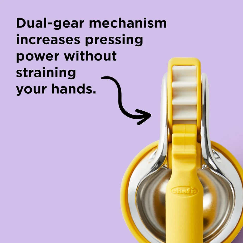 Spremi Agrumi Automatico Spremiagrumi Manuale, Acciaio, Giallo, Argento, Panna, - Immagine 4 di 4