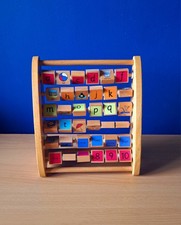 Early Learning Centre (ELC) Alphabet Teaching Frame or Woodlets Alphabet Abacus