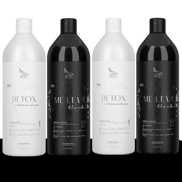 ZAP Me Leva Black masque de lissage intense 2*1L pour une chevelure sublime