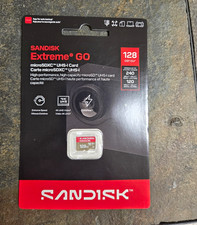 SanDisk Extreme GO 128GB microSDXC UHS-I U3 V30 A2 High Speed 4K UHD