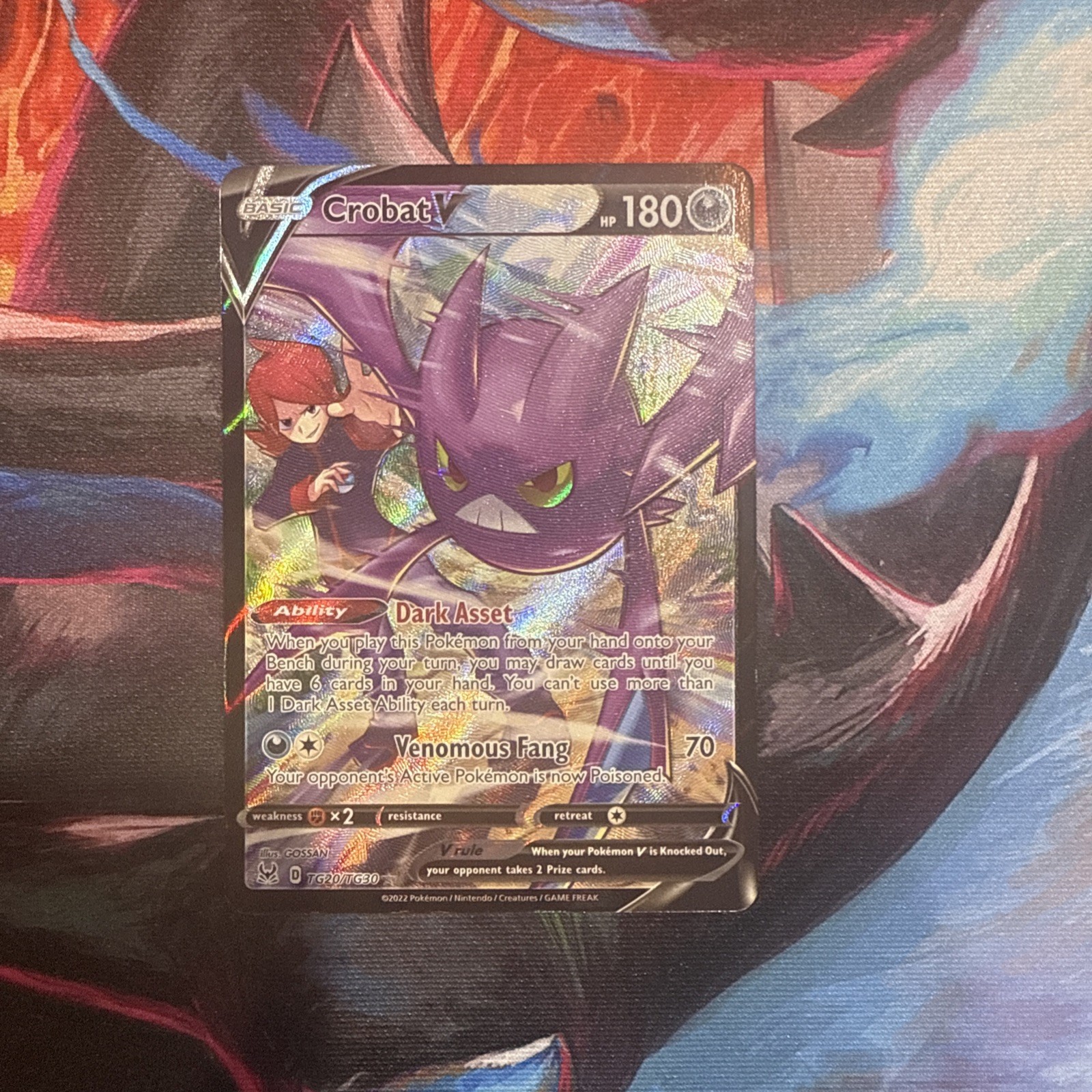 Crobat V Tg20/tg30 Pokemon Lost Origin NM