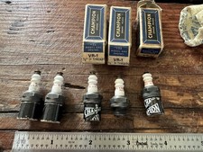 Lot of 5 Vintage Champion VR-1 Miniature Spark Plugs