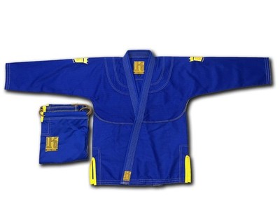 Kingly Bjj Gi,Blue Colour Brazilian Jiu Jitsu MMA Grappling m/o 100% Cotton
