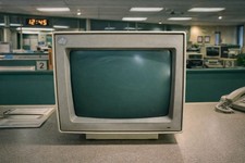 Monitor Vintage IBM 8503-002 CRT Green Screen per IBM PS/2 Anni 80