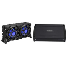 Kicker 51MWLE104 - MWE 10-Inch Loaded Premium Marine Sub Encl w/ Passive Radi...