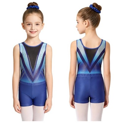 Mädchen Tanzbekleidung Mit Elastischem Bund Trikot Rhythmisch Outfit Leistung