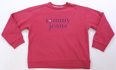 Rare Vintage TOMMY JEANS Spell Out Flag Store Sweatshirt 90s 2000s Hilfiger SZ M