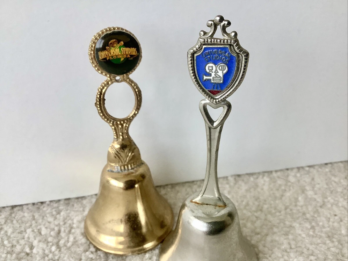 Vintage Universal Studios Souvenir Bell Lot Of 2 E.T. Camera Logos Orlando