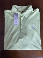 NWT MEN'S ADIDAS ULTIMATE 365 POLO, SIZE: L, COLOR: PULSE LIME N02 