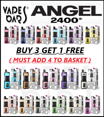 Vapes Bars Angel 2400 - 4 x 2ml Pods - 4 in 1 Kit - 20mg Nic Salts | eBay UK