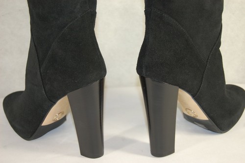39/8.5❤️$1200 O JOUR MADE ITALY SUEDE LEATHER OVER KNEE HIGH HEELS THIGH BOOTS - Picture 7 of 12