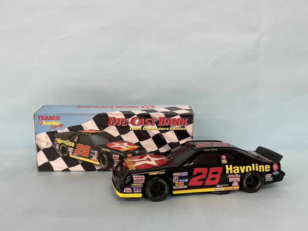 Texaco Havoline Racing #28 Die-Cast Bank 1994 Collectors Edition