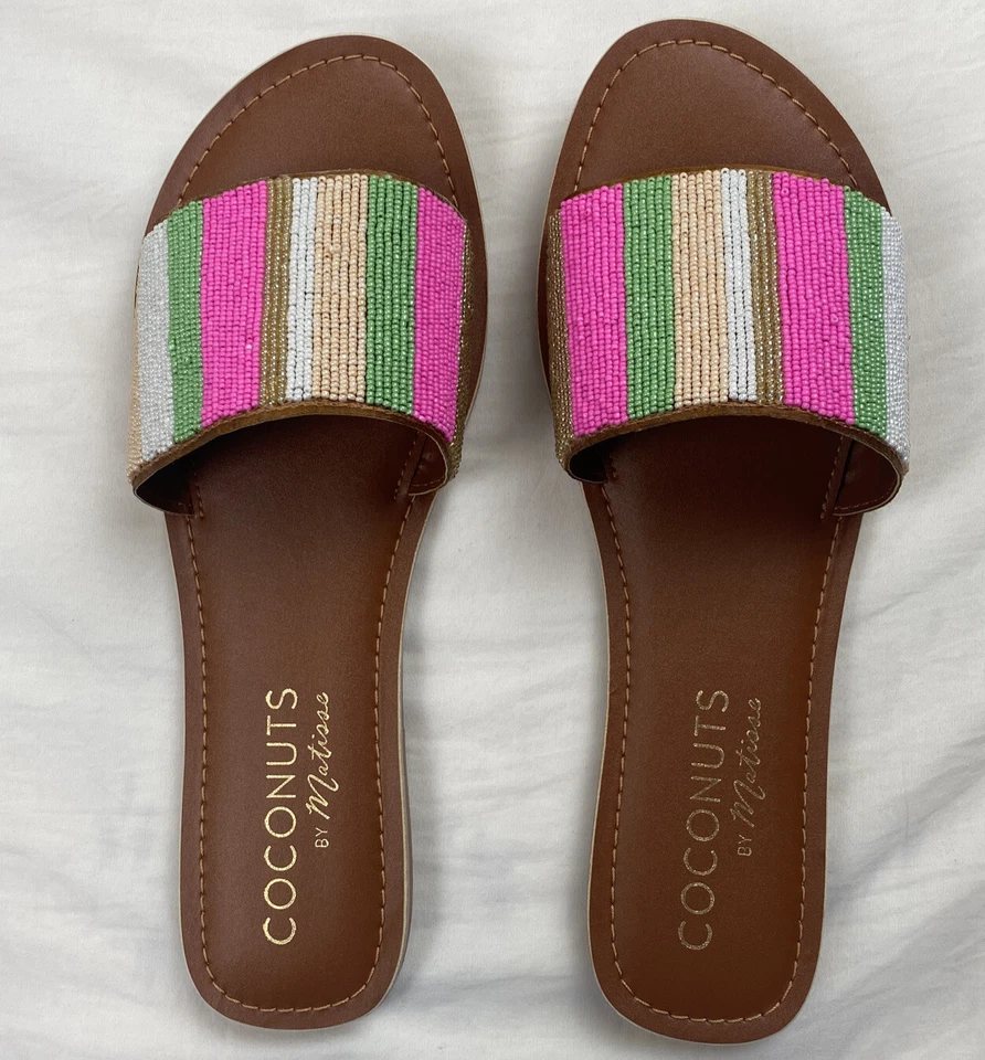 BRAND NEW / BOX Coconuts by Matisse Women's Slide Sandal, Cancun Saddle / Rare - Image 2 of 4