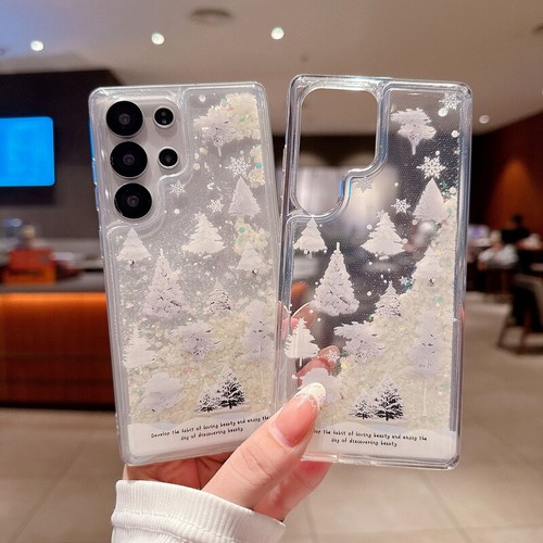 For Samsung Galaxy S25 S24 S23 Ultra S22 Luminous Liquid Quicksand Case Cover - Picture 2 of 24