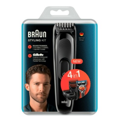 BRAUN SK 3000 BartTrimmer Bartschneider Barttrimmer SK3000 und Gillette Rasierer