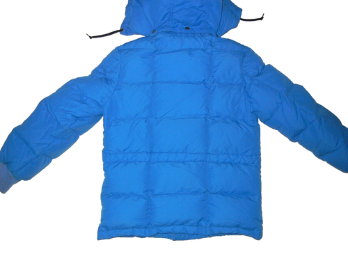 Vtg 90s EDDIE BAUER Blue Warm DOWN WINTER JACKET Hike Ski Coat Kid Sz YOUTH L - Picture 8 of 8