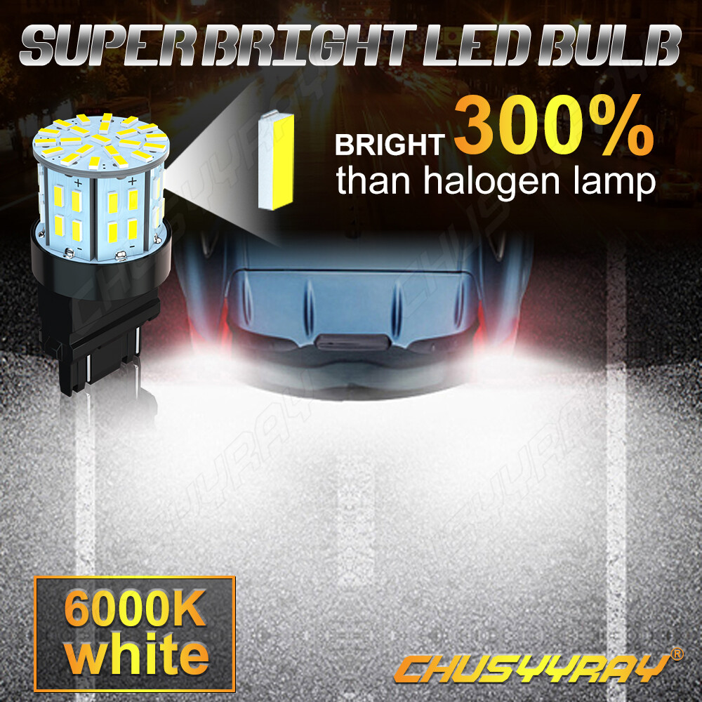 Sell 2x Bright White Led Backup Reverse Lights 3157 3156 3057 19-LED In