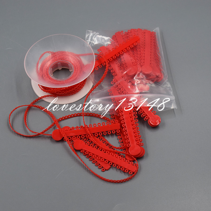 Dental Orthodontic Power Chain Short + Elastic Ligature Tie Rubber